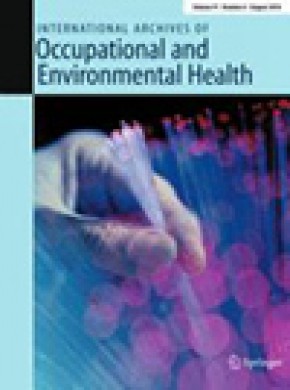 International Archives Of Occupational And Environmental Health雜志
