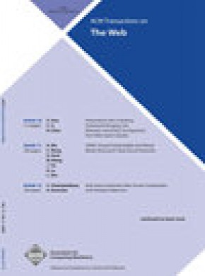 Acm Transactions On The Web雜志