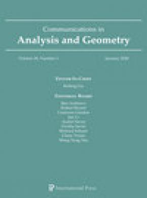 Communications In Analysis And Geometry