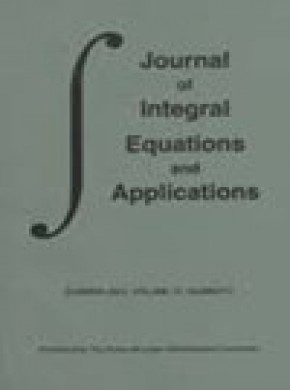 Journal Of Integral Equations And Applications雜志