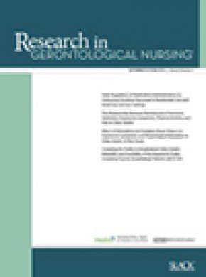 Research In Gerontological Nursing雜志
