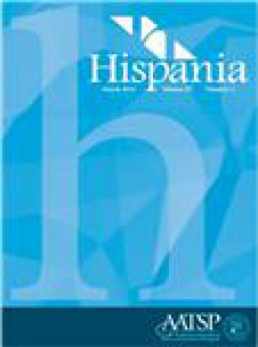Hispania-a Journal Devoted To The Teaching Of Spanish And Portuguese雜志