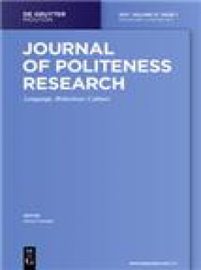 Journal Of Politeness Research-language Behaviour Culture雜志