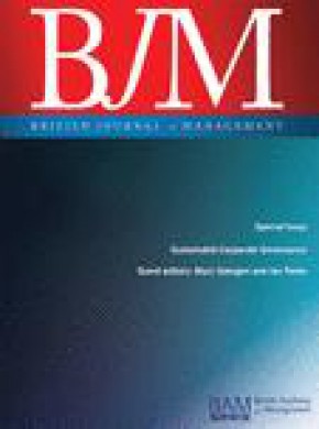 British Journal Of Management雜志