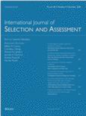 International Journal Of Selection And Assessment雜志