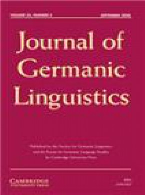 Journal Of Germanic Linguistics