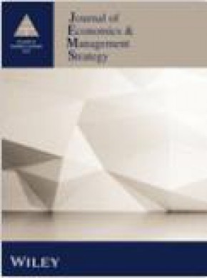 Journal Of Economics & Management Strategy雜志