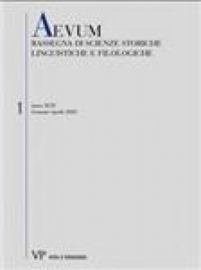 Aevum-rassegna Di Scienze Storiche Linguistiche E Filologiche