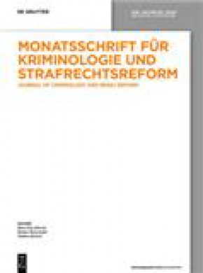 Monatsschrift Fur Kriminologie Und Strafrechtsreform雜志