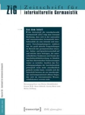Zeitschrift Fur Interkulturelle Germanistik雜志