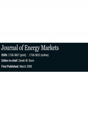 Journal Of Energy Markets雜志