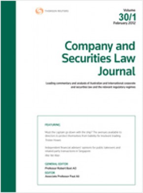 Company And Securities Law Journal雜志
